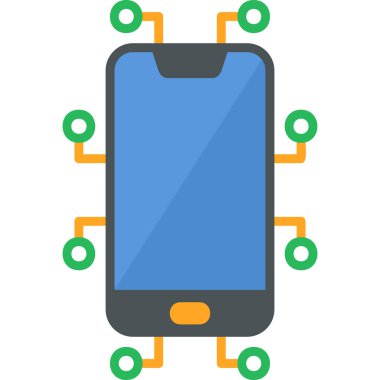 akıllı telefon simgesi vektör illüstrasyonu