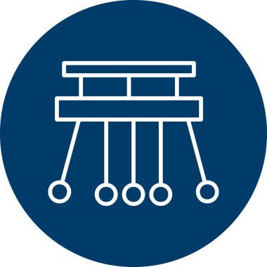 Sarkaç düz vektör simgesi