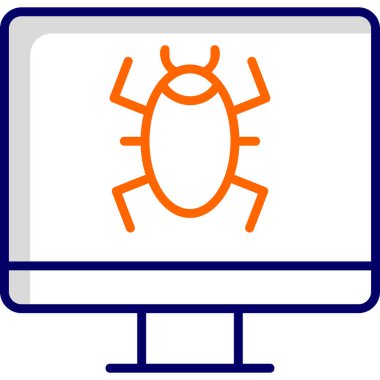 Computer Virus icon modern vector illustration