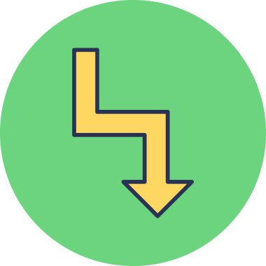 ok simgesinin vektör illüstrasyonu