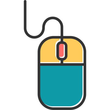 fare düz vektör simgesi