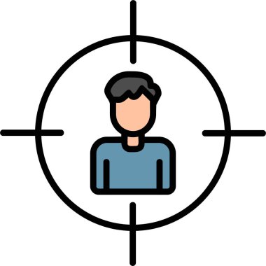 Hedef, Kullanıcı logosu, web sayfası için basit simge 