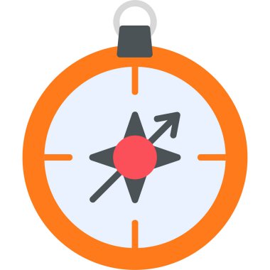 Pusula. Web simgesi basit tasarım