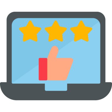 İyi gözden geçirme modern simgesi, vektör illüstrasyonu