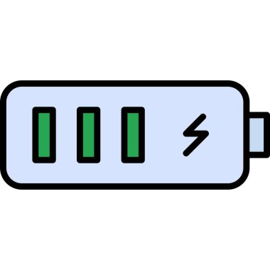 Pil. Web simgesi basit illüstrasyon