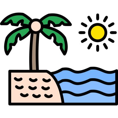 Yaz tatili. Web simgesi