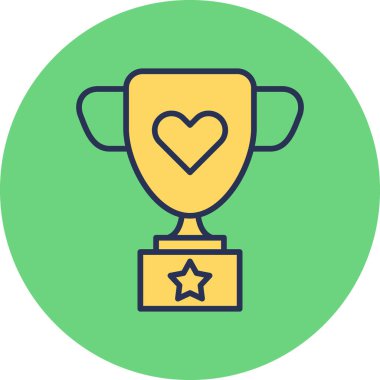 kupa simgesi vektör illüstrasyonu