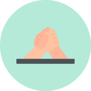 Bir masajın izole edilmiş tek bir ikonunun vektör çizimi