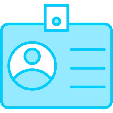 Kimlik kartı. Basit resimleme