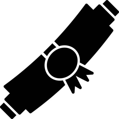 diploma. Web simgesi basit illüstrasyon