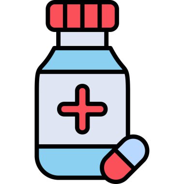 Sağlık hizmetleri web simgesi basit illüstrasyon