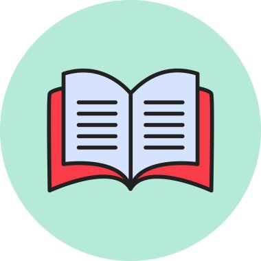 Open Book web icon, vector illustration