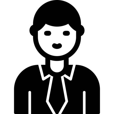 Manager, Businessman User logo, simple icon for web page 