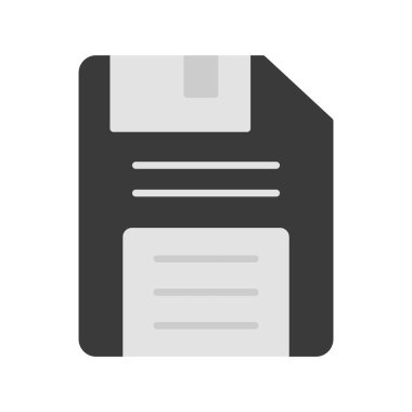 Disket disk simgesi vektör illüstrasyonu