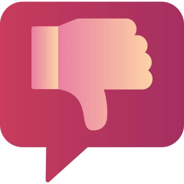 Hoşlanmamak. Web simgesi basit tasarım