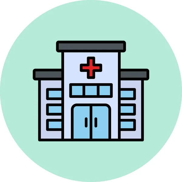 Sjukhusets Ikon Vektor Illustration — Stock vektor