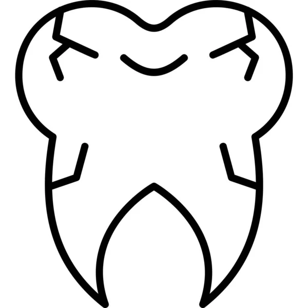 Зуб Иконка Сайта — стоковый вектор