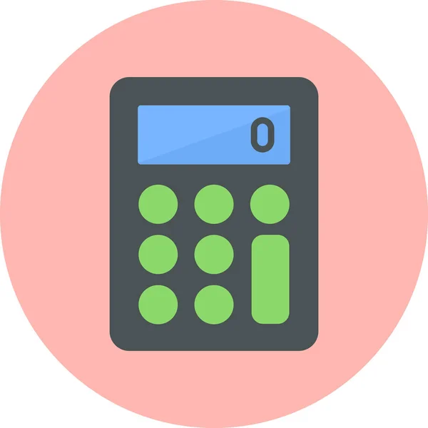 Ikona Kalkulatora Ilustracja Wektora — Wektor stockowy