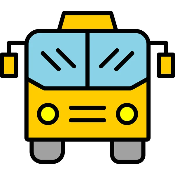 Bus Web Symbol Einfache Illustration — Stockvektor