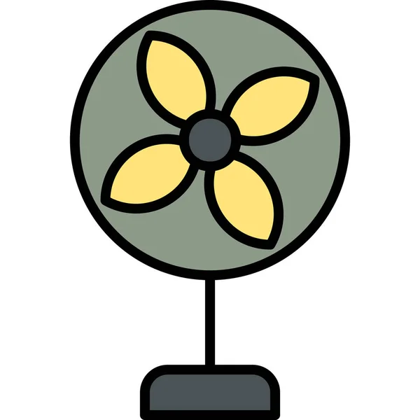 Fan Icono Web Vector Ilustración — Archivo Imágenes Vectoriales