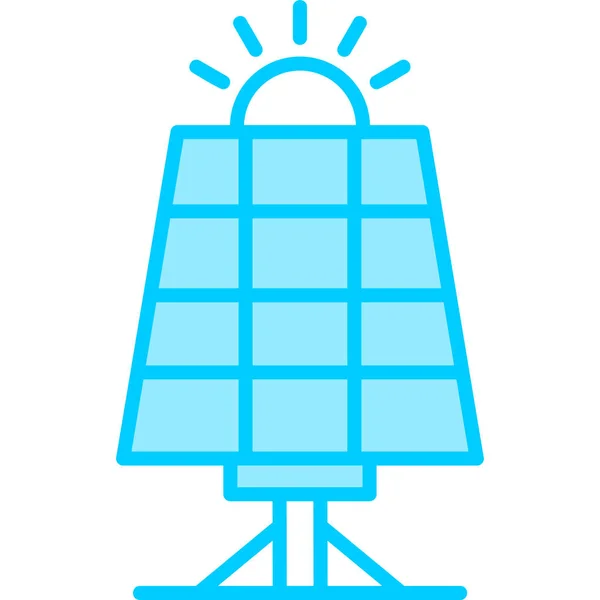 Solarenergie Symbol Vektor Illustration — Stockvektor