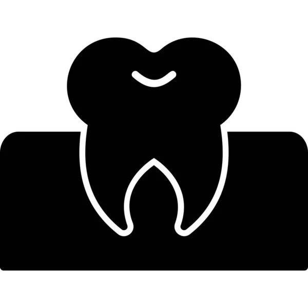 Ilustração Vetorial Dente Molar —  Vetores de Stock