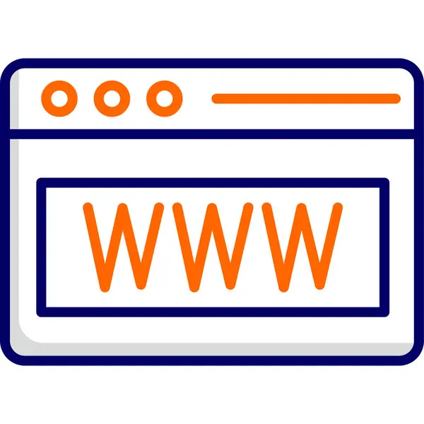 Www Internet Web Browser Seite — Stockvektor