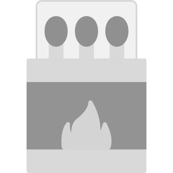 Streichhölzer Web Symbol Einfache Illustration — Stockvektor