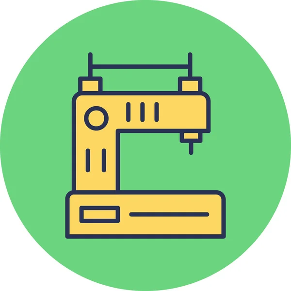 Illustration Vectorielle Une Icône Machine Coudre — Image vectorielle