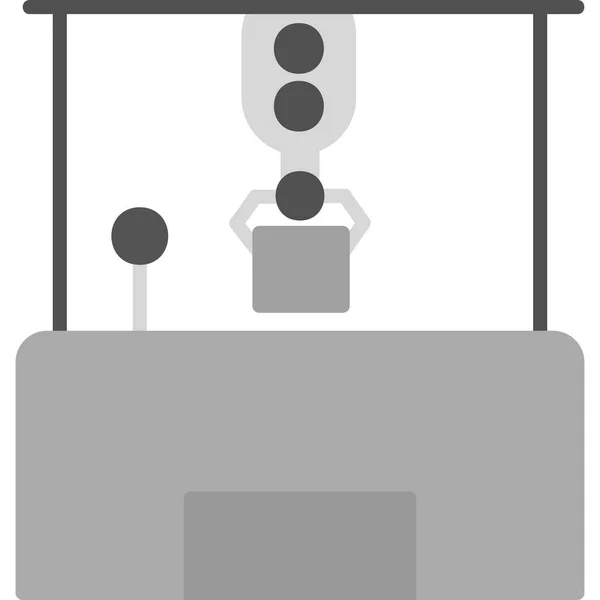 Robot Icono Web Ilustración Simple — Vector de stock