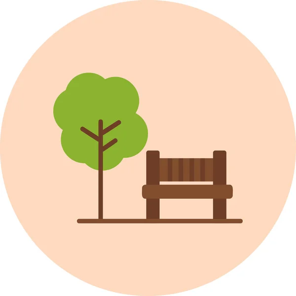 Ilustración Vectorial Del Icono Del Árbol — Vector de stock