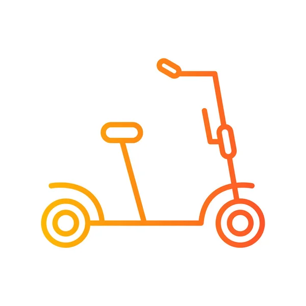 Line Scooter Ikone Vektorillustration — Stockvektor