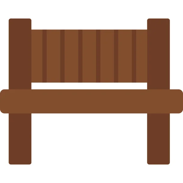 Bench Web Icon Simple Design — Stock Vector