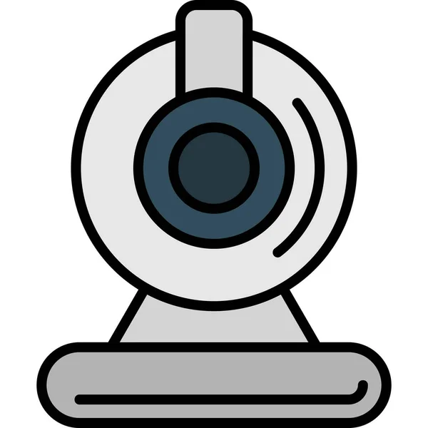 Cámara Web Diseño Simple Icono Webcam — Vector de stock