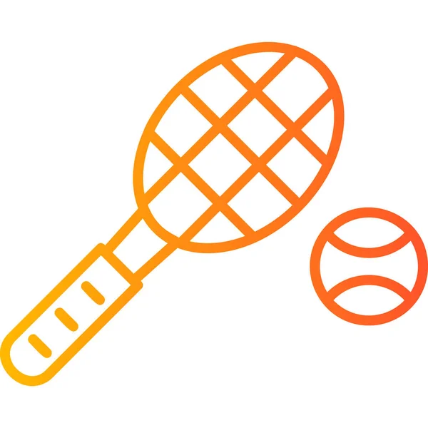 Raquette Tennis Illustration Vectorielle — Image vectorielle