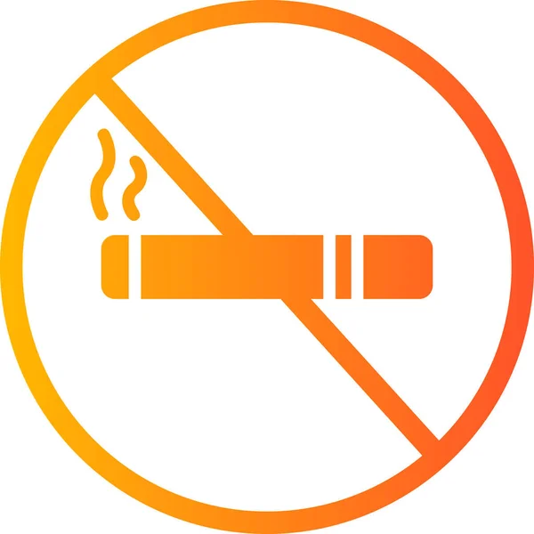 Keine Raucher Ikone Isoliert Auf Abstraktem Hintergrund — Stockvektor