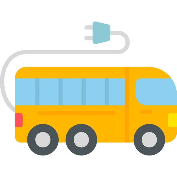 Autobús Eléctrico Icono Moderno Vector Ilustración — Archivo Imágenes Vectoriales