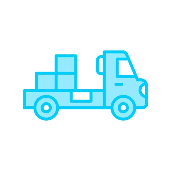 Lkw Abstrakte Icon Vektor Illustration — Stockvektor