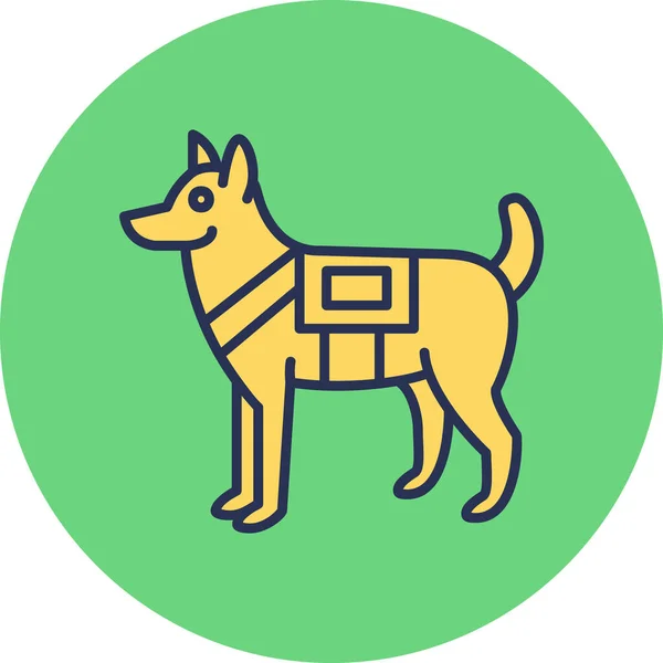 Vector Illustration Dog Icon — Stock Vector