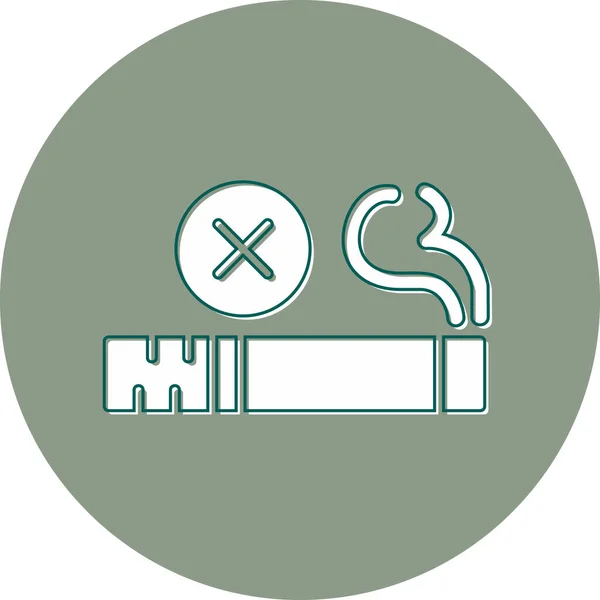 Куріння Сигарети Значок Векторні Ілюстрації — стоковий вектор