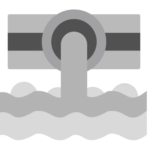 Wasser Web Symbol Einfache Illustration — Stockvektor