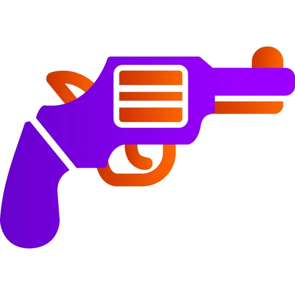 Pistola Icono Web Diseño Simple — Vector de stock