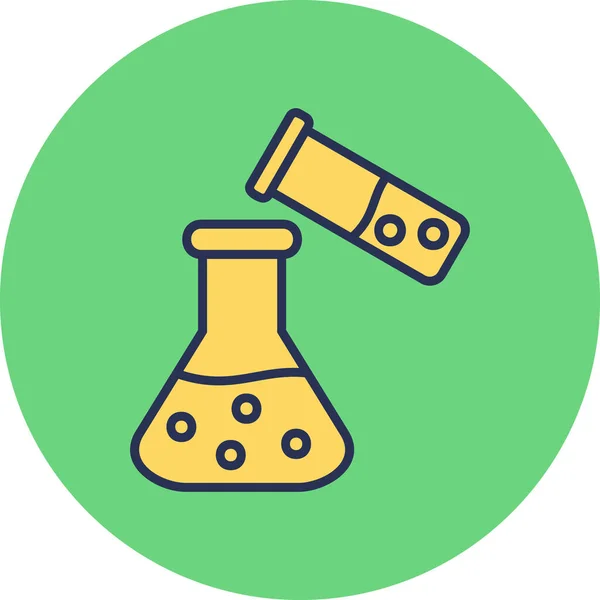 Φιάλη Χημείας Web Εικονίδιο Απλό Σχεδιασμό — Διανυσματικό Αρχείο