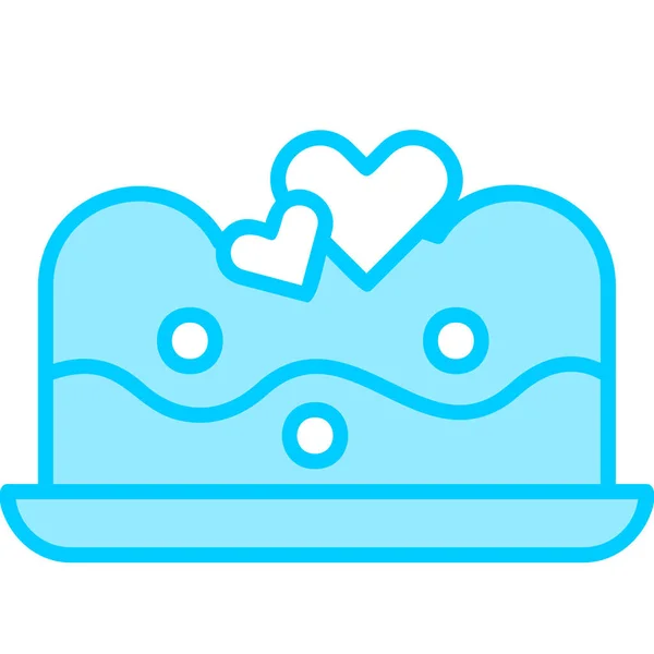 Illustration Von Dekorierten Kuchen Süßes Gebäck — Stockvektor
