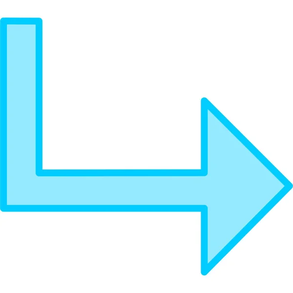 Pfeil Symbol Zeichen Vektor Illustration — Stockvektor