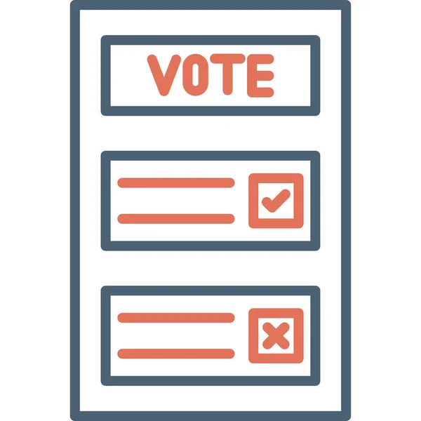 Abstimmung Web Ikone Einfaches Design — Stockvektor