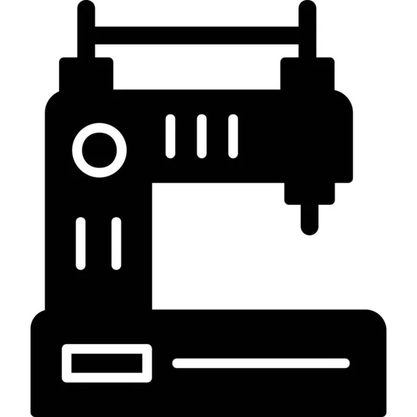 Vector Illustration Sewing Machine Icon — Stok Vektör