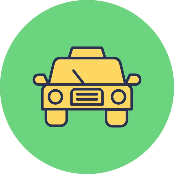 Taxi Icon Vector Illustration — Stock Vector