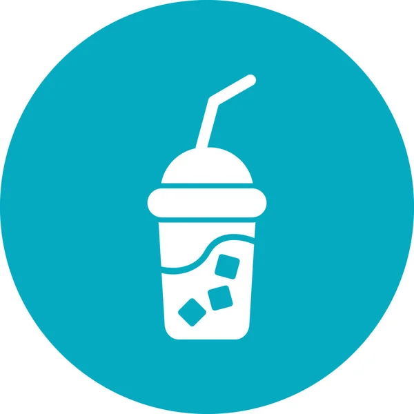 Fresh Juice Vector Color Line Icon — 스톡 벡터