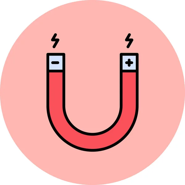 Magneet Pictogram Vector Illustratie — Stockvector